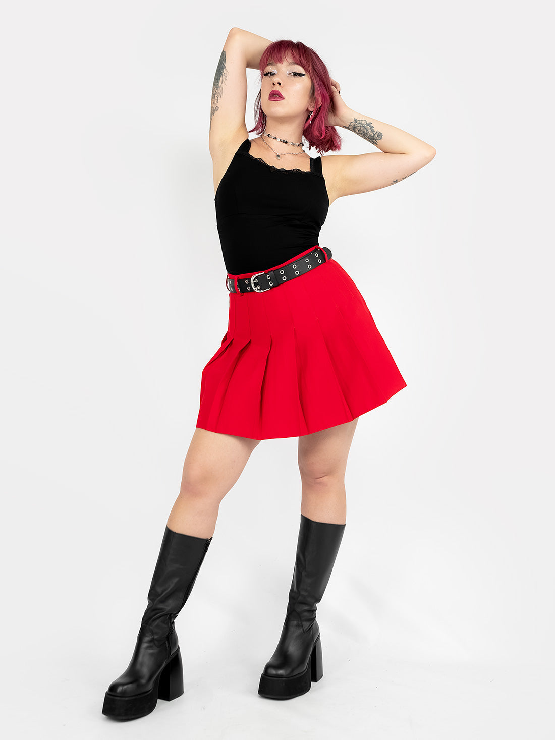 Red Tennis Skirt