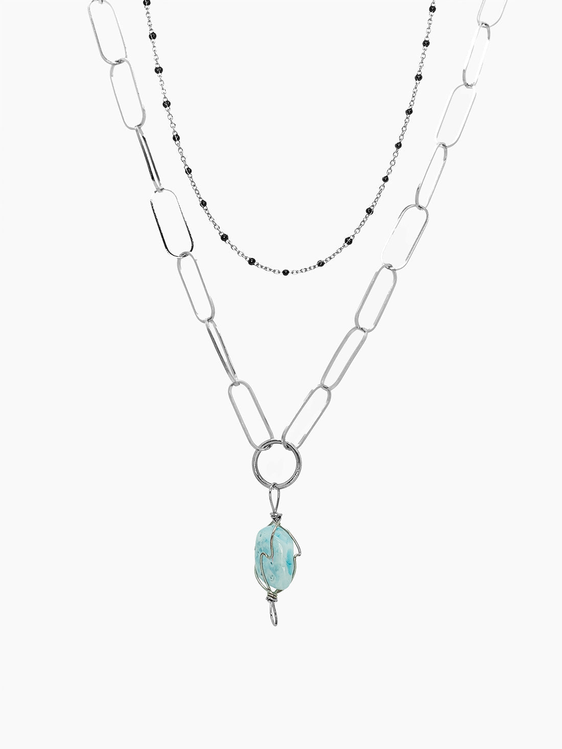 Skye Set of Necklaces with Blue Quartz