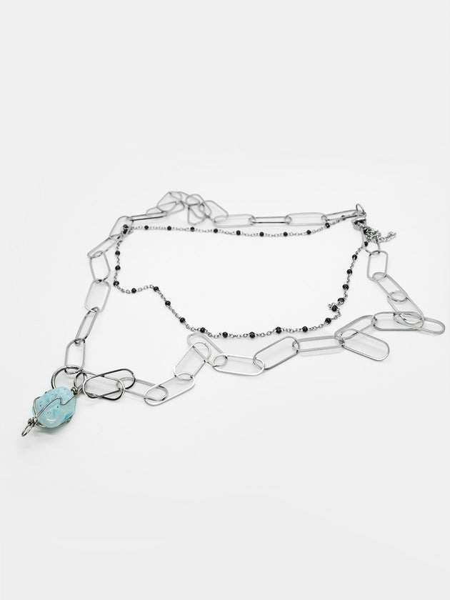Skye Set of Necklaces with Blue Quartz
