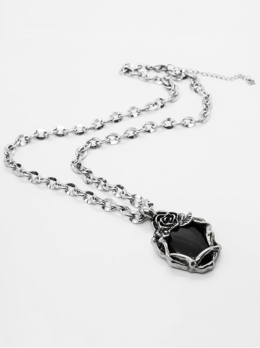 Eternity Obsidian Necklace