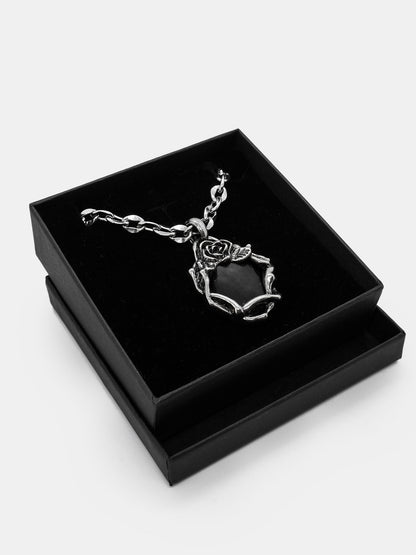 Eternity Obsidian Necklace