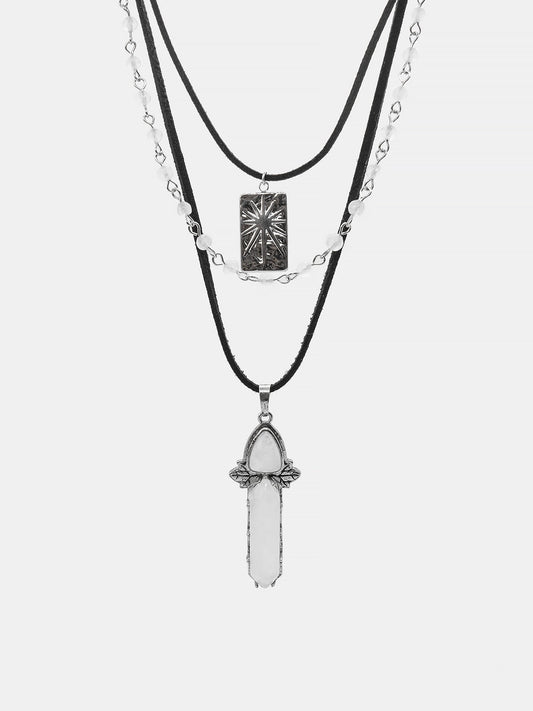 Lunestia Quartz Necklace Set