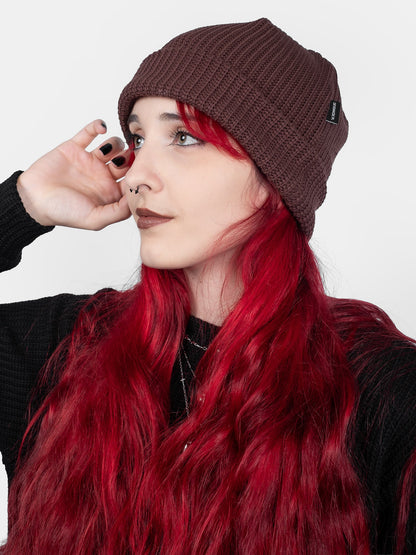 Brown Knitted Beanie
