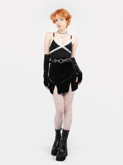 Wither White Lace Crop Top
