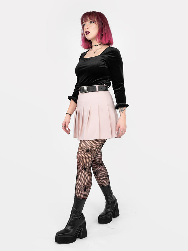 Dusty Pink Tennis Belt Skirt