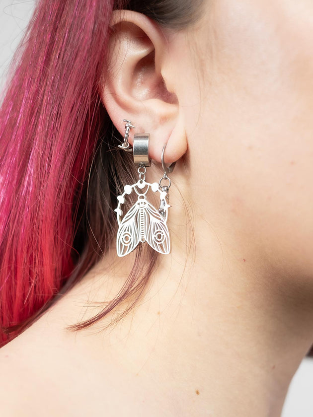 Earthbound Moth Earrings