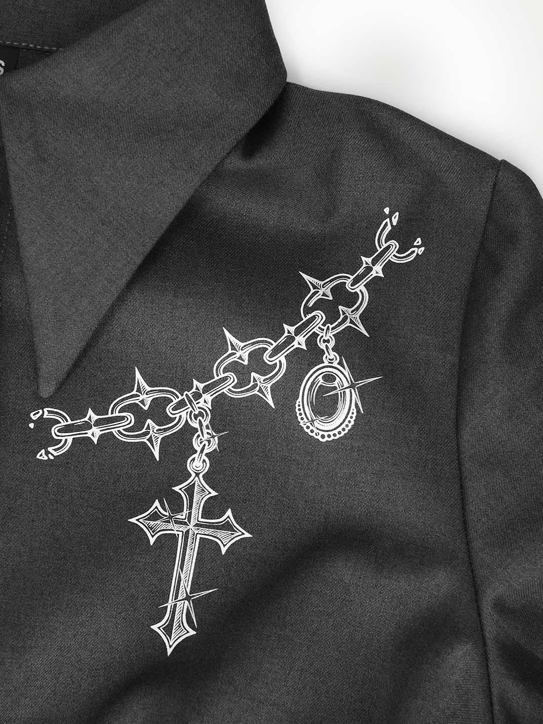 Enigma Grey Collar Shirt