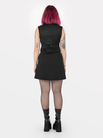 Courtney Safety Pins Mini Skirt