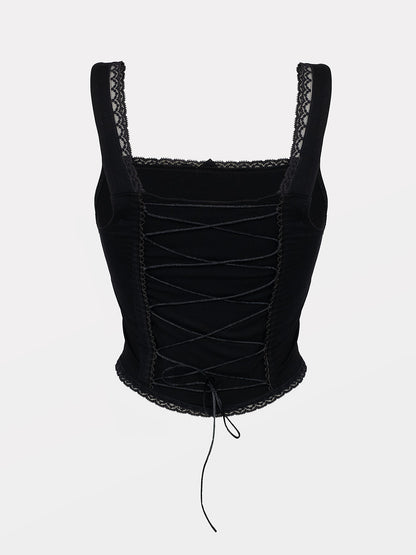 Devotion Lace Up Crop Top