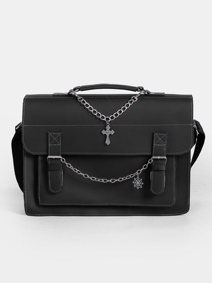Dungeon Leather Messenger Bag