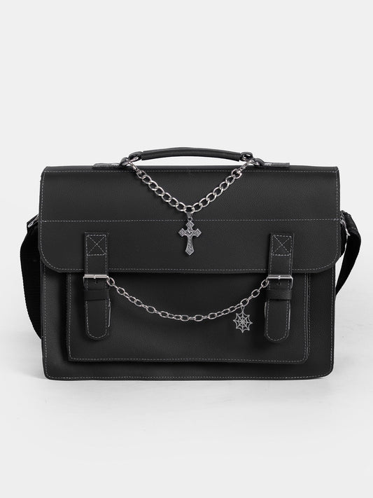 Dungeon Leather Messenger Bag