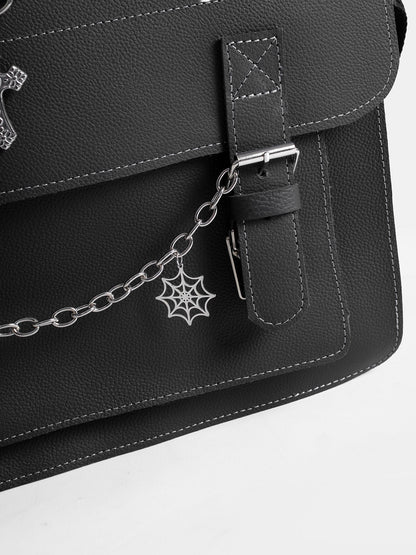 Dungeon Leather Messenger Bag