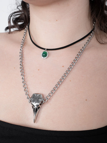 Worship Crow Necklace