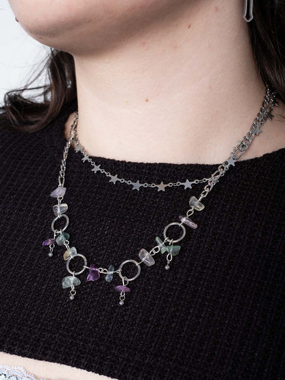 Fairytale Fluorite Double Necklace