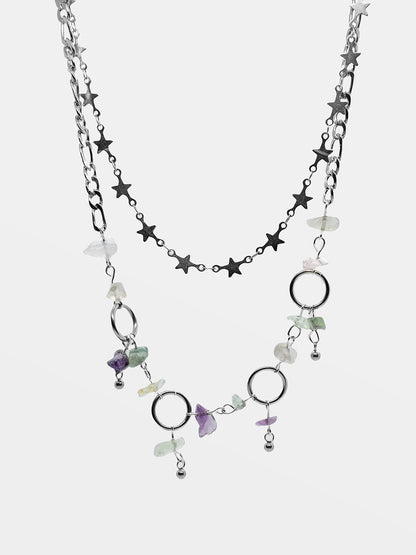 Fairytale Fluorite Double Necklace