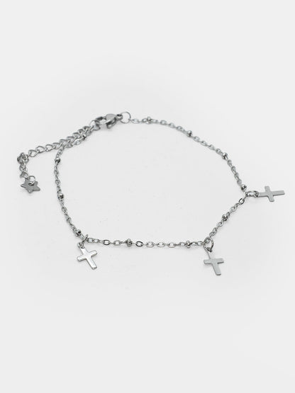 Entombed Cross Bracelet