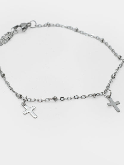 Entombed Cross Bracelet