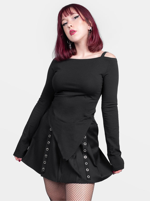 Avril Asymmetrical Off-Shoulder Top