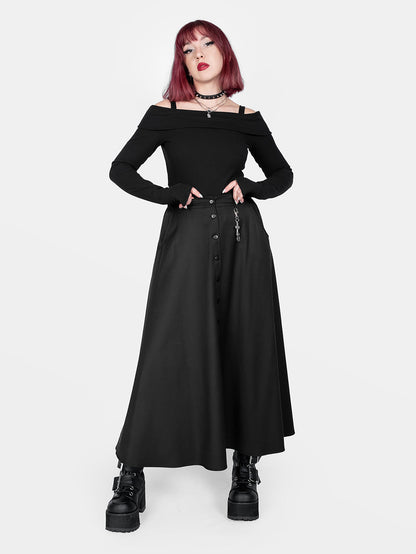 Beatrice Button Up Maxi Skirt