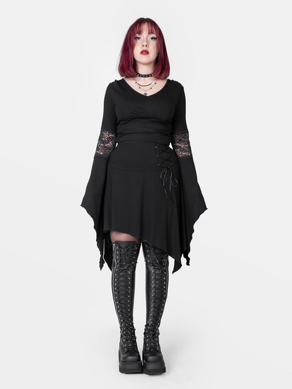 Morgana Bell Sleeve Cropped Top