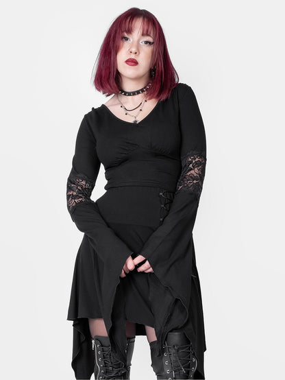 Morgana Lace Wide Sleeve Blouse