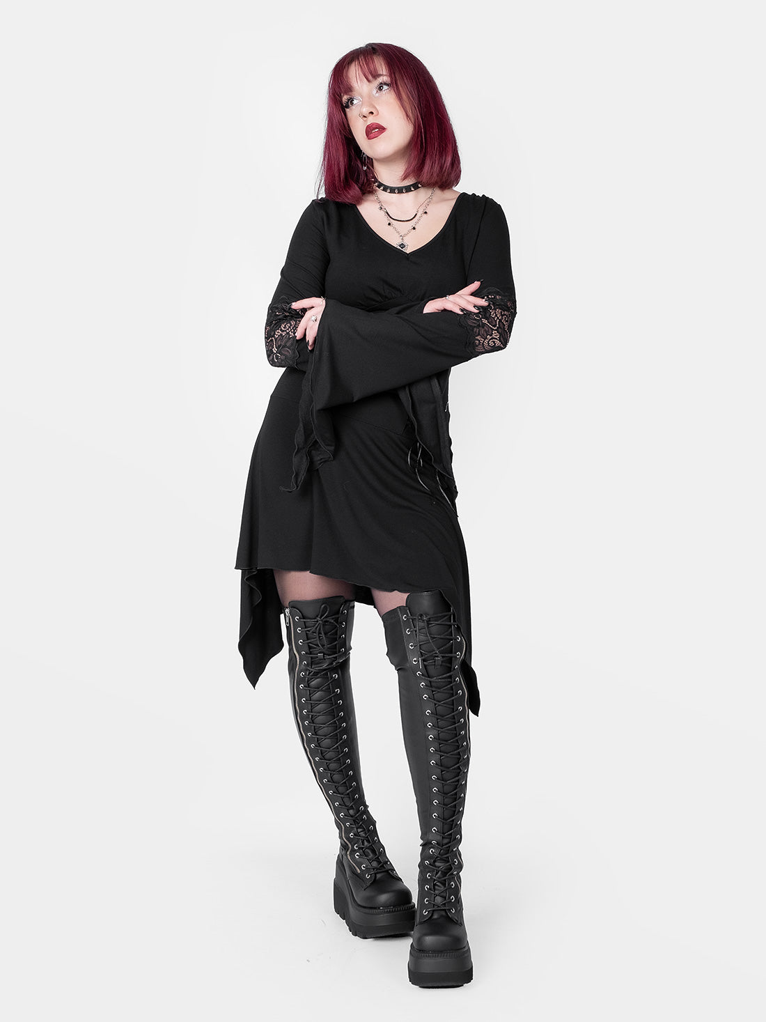 Morgana Lace Wide Sleeve Blouse