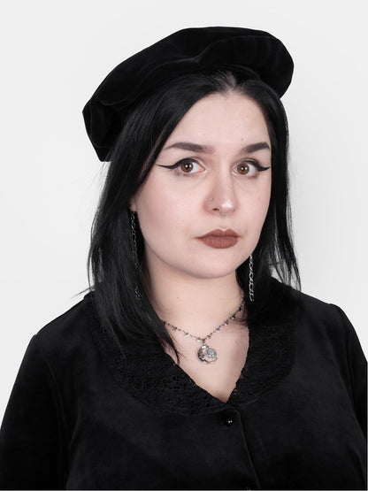 Cotton Velvet Beret