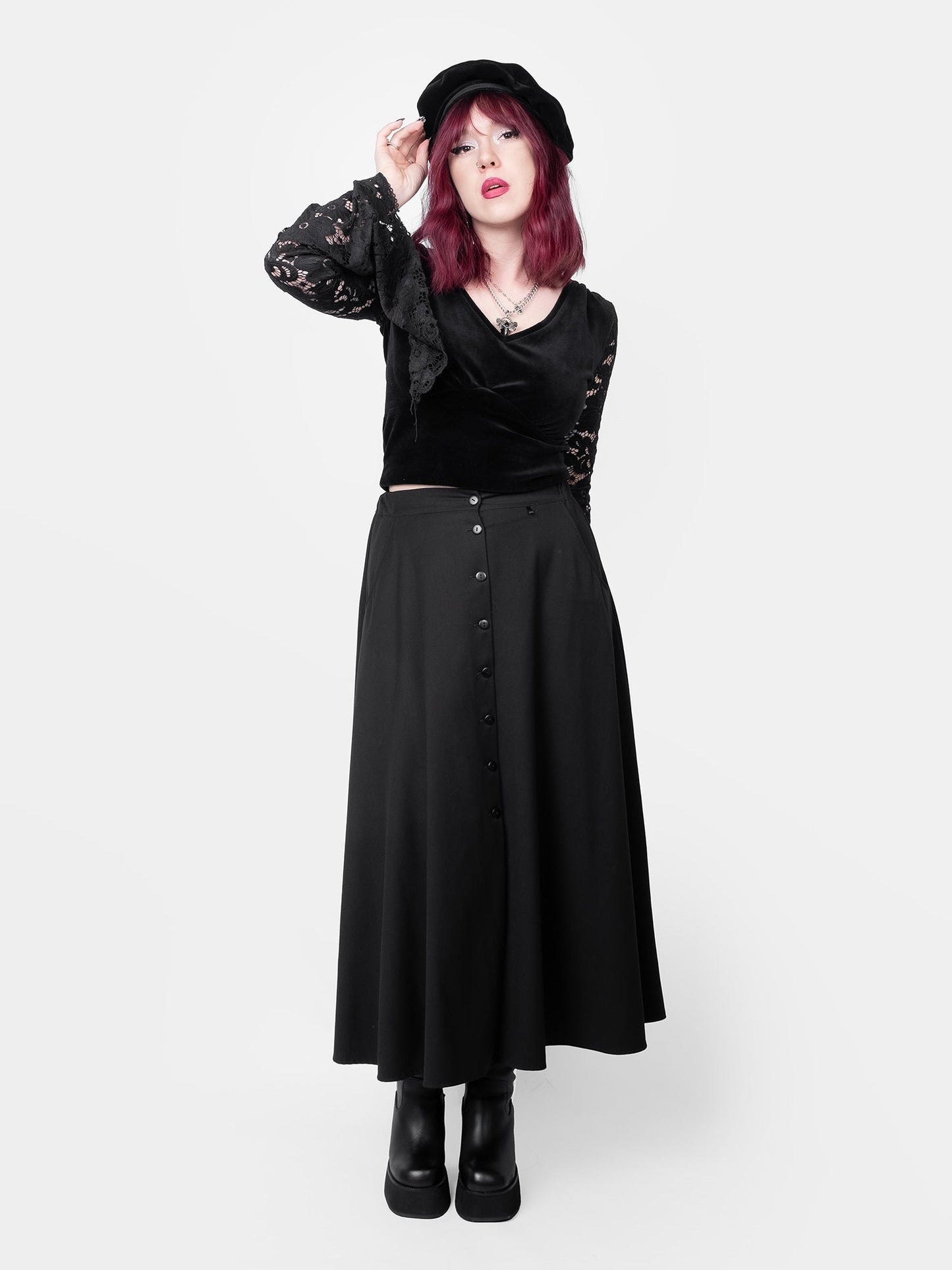 Cotton Velvet Beret