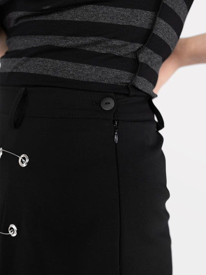 Courtney Safety Pins Mini Skirt
