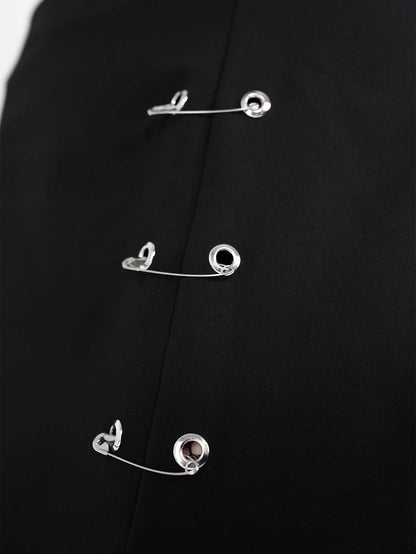 Courtney Safety Pins Mini Skirt
