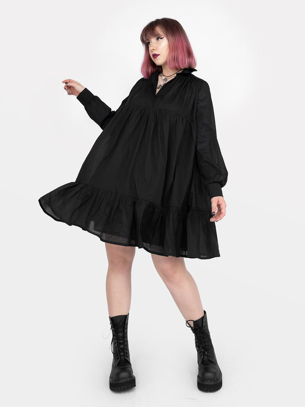 Dakota Black Shirt Dress