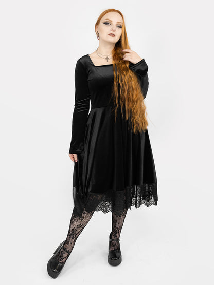 Nyx Velvet Longsleeve Dress