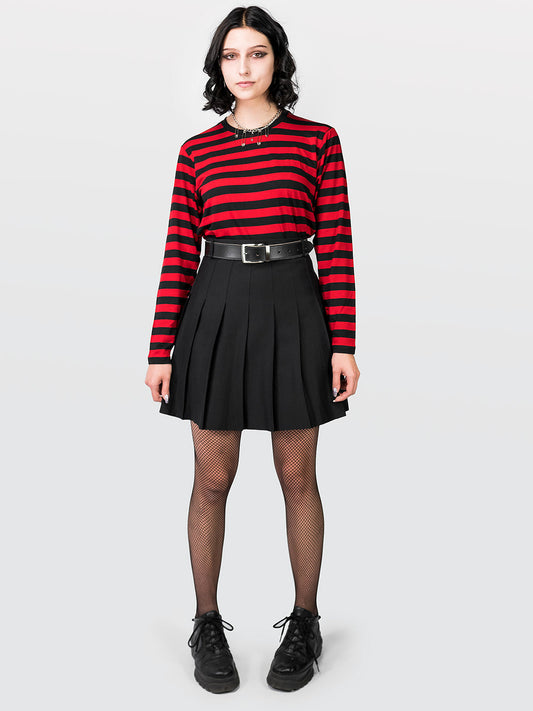 TALL Black Tennis Skirt
