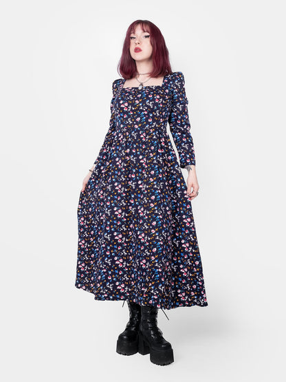 The Maiden Blue Floral Maxi Dress