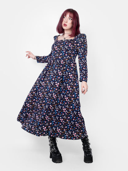 The Maiden Blue Floral Maxi Dress