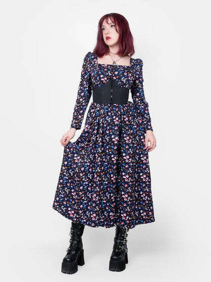 The Maiden Blue Floral Maxi Dress