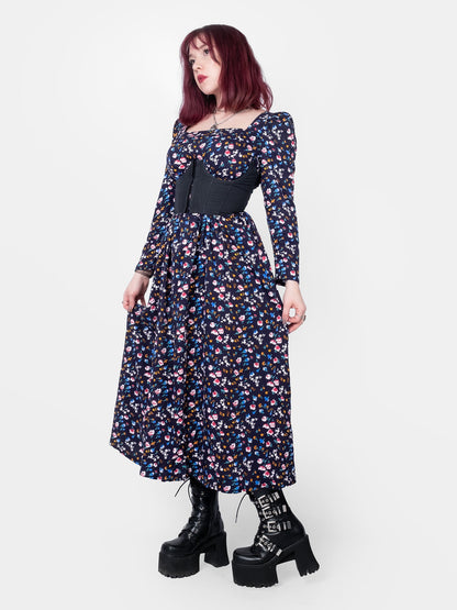 The Maiden Blue Floral Maxi Dress