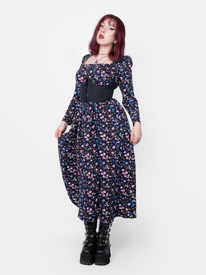 The Maiden Blue Floral Maxi Dress