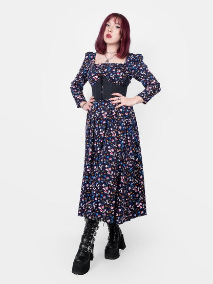 The Maiden Blue Floral Maxi Dress