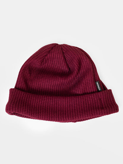 Burgundy Knitted Beanie