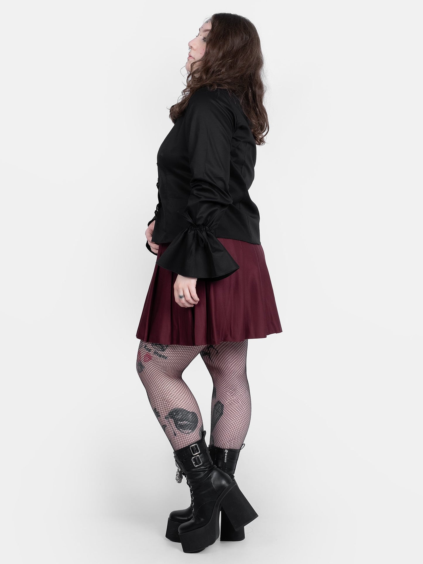 Burgundy Tennis Skirt