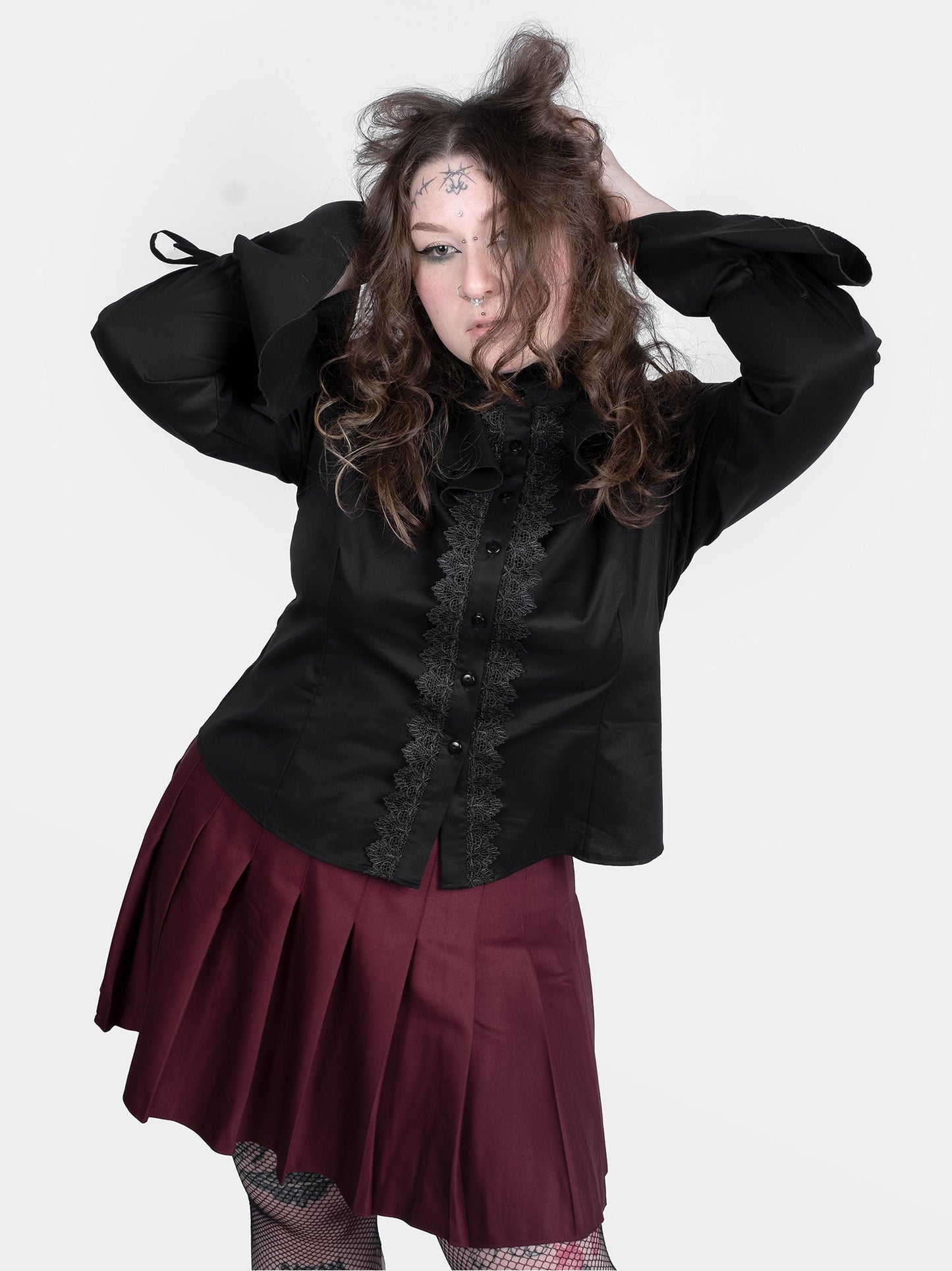 Burgundy Tennis Skirt