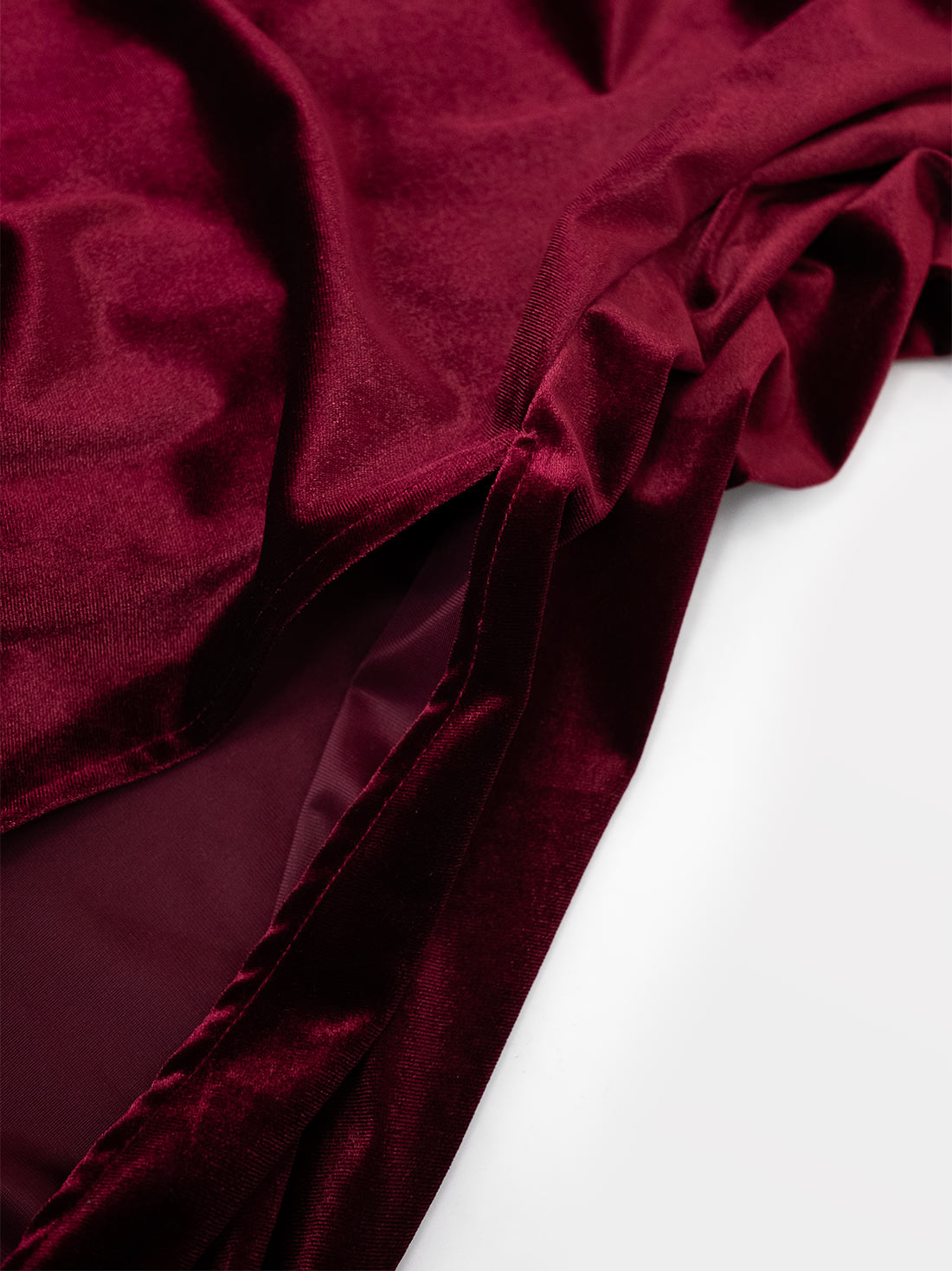 Hestia Velvet Burgundy Midaxi Skirt