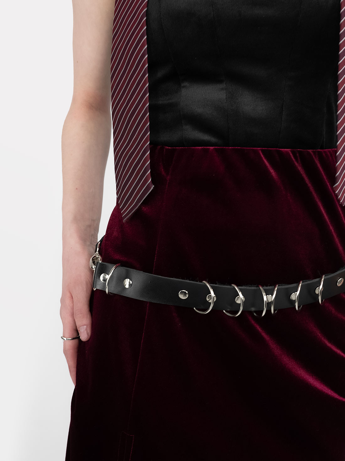 Hestia Velvet Burgundy Midaxi Skirt
