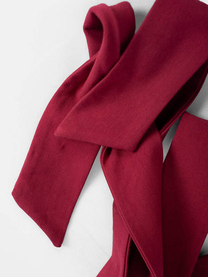Burgundy Zero Waste Scarf