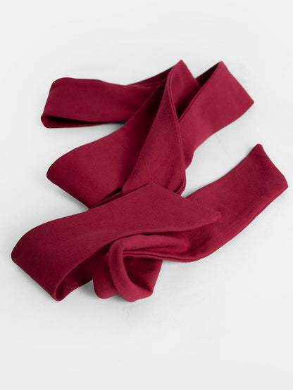 Burgundy Zero Waste Scarf