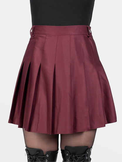 Burgundy Tennis Skirt