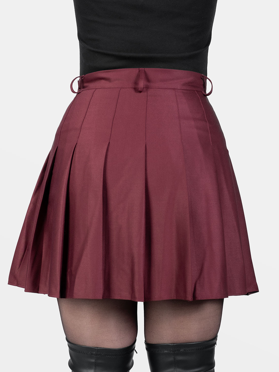Burgundy Tennis Skirt
