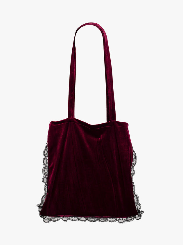 Velvet Burgundy Zero Waste Tote Bag