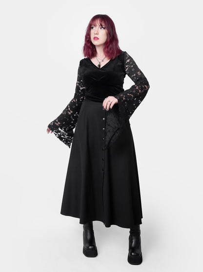 Beatrice Button Up Maxi Skirt